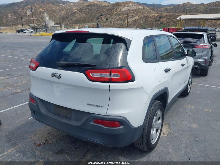 2014 Jeep Cherokee VIN 1C4PJLAB7EW246402 IAAI salvage auction — FRONT END, Salvage Title, sold $2,500 on 2026-09-24 (photo 4)
