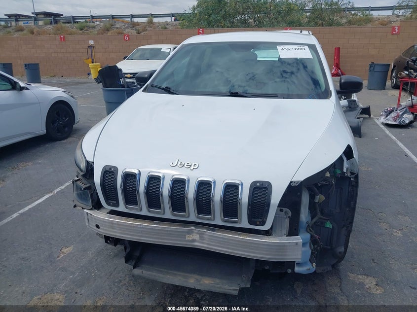2014 Jeep Cherokee VIN 1C4PJLAB7EW246402 IAAI salvage auction — FRONT END, Salvage Title, sold $2,500 on 2026-09-24 (photo 6)