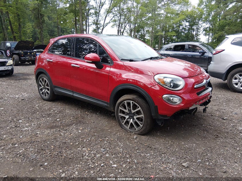2016 Fiat 500x VIN ZFBCFYET1GP415460 IAAI salvage auction — FRONT END, Clear (Virginia), sold $200 on 2026-07-28 (photo 1)