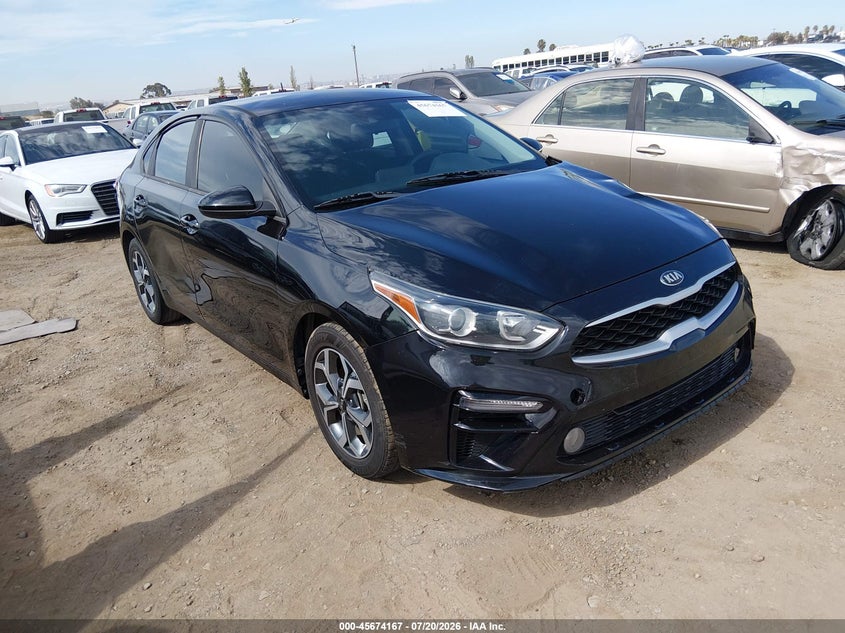 2019 Kia Forte VIN 3KPF24AD9KE006421 IAAI salvage auction — LEFT FRONT, Salvage (Arizona), sold $2,750 on 2026-08-03 (photo 1)
