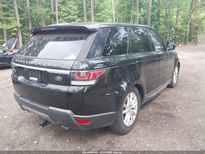2016 Land rover Range rover sport VIN SALWG2PF1GA597541 IAAI salvage auction — NORMAL WEAR, Clear (Virginia), sold $1,750 on 2026-07-28 (photo 4)