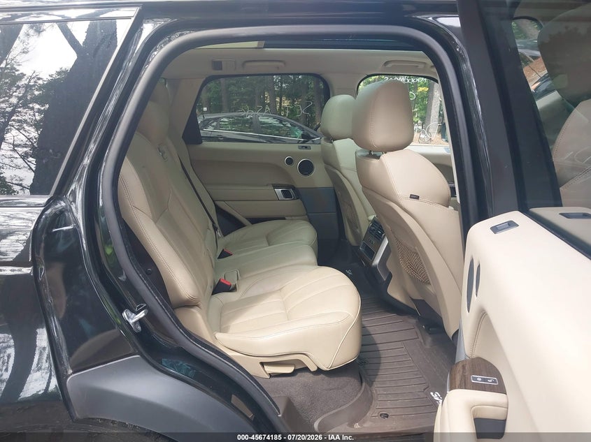 2016 Land rover Range rover sport VIN SALWG2PF1GA597541 IAAI salvage auction — NORMAL WEAR, Clear (Virginia), sold $1,750 on 2026-07-28 (photo 8)