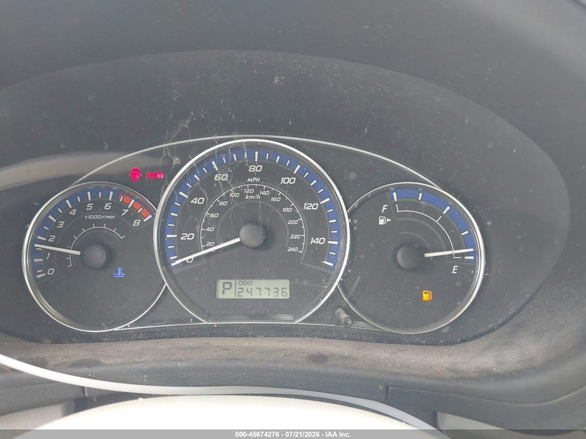 2011 Subaru Forester VIN JF2SHBBC4BH744775 IAAI salvage auction — NORMAL WEAR, Clear (Georgia), sold $250 on 2026-07-30 (photo 7)