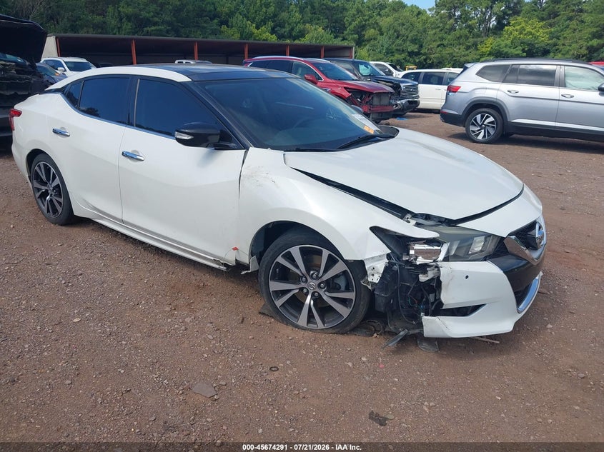2016 Nissan Maxima VIN 1N4AA6AP2GC448691 IAAI salvage auction — RIGHT FRONT, Salvage (Alabama), sold $1,350 on 2026-08-22 (photo 1)