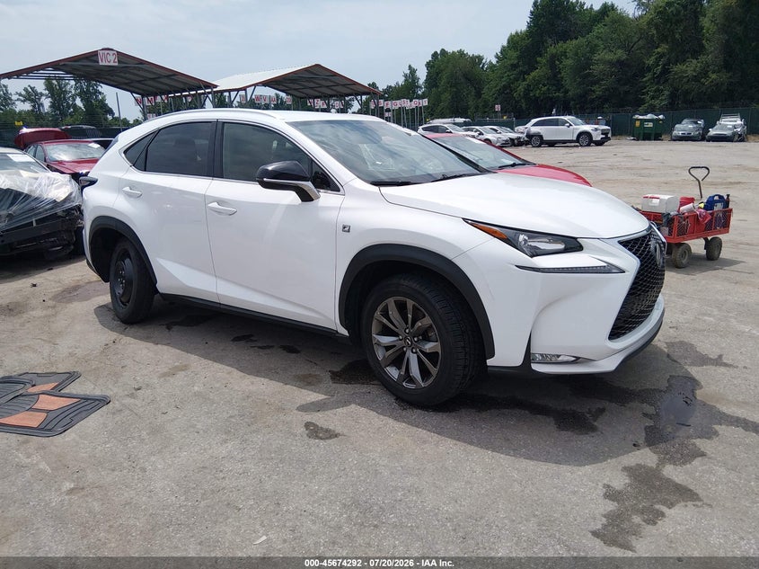 2017 Lexus Nx VIN JTJYARBZ7H2064789 IAAI salvage auction — UNKNOWN, Salvage Title, sold $6,700 on 2026-08-02 (photo 1)
