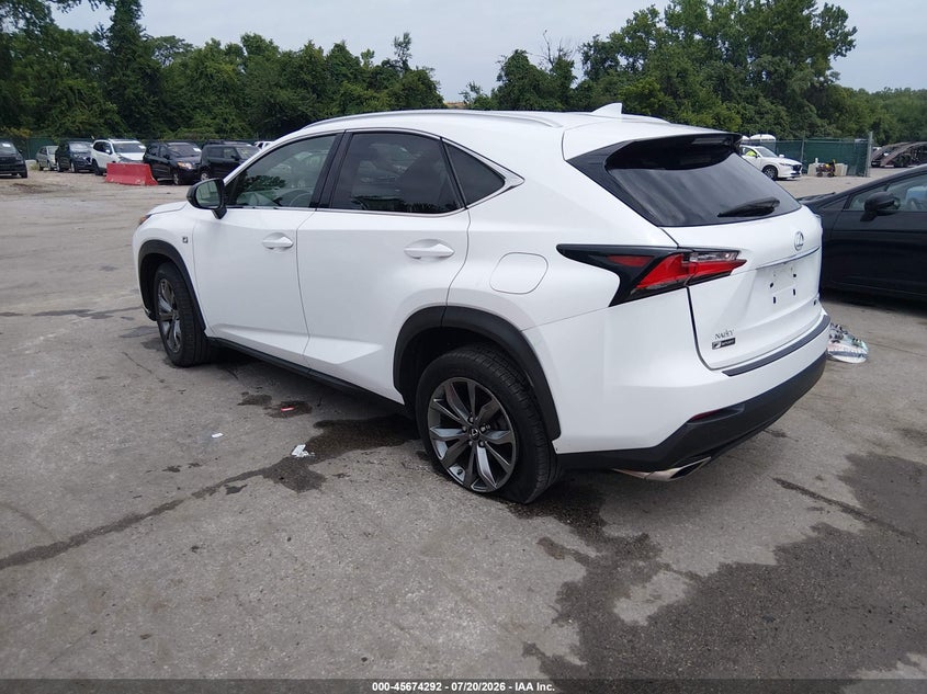 2017 Lexus Nx VIN JTJYARBZ7H2064789 IAAI salvage auction — UNKNOWN, Salvage Title, sold $6,700 on 2026-08-02 (photo 3)