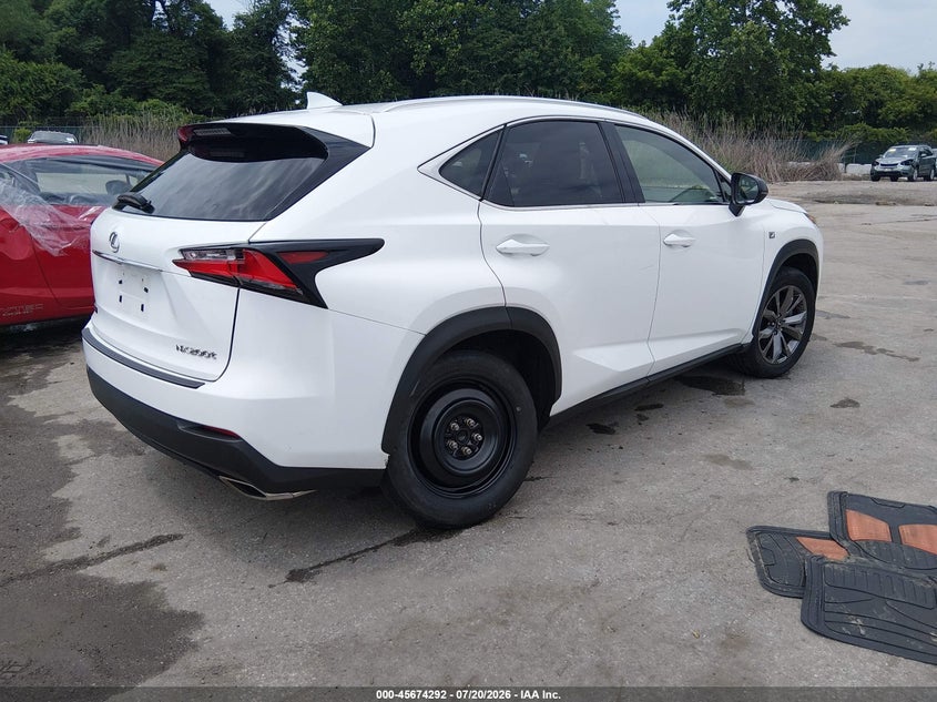 2017 Lexus Nx VIN JTJYARBZ7H2064789 IAAI salvage auction — UNKNOWN, Salvage Title, sold $6,700 on 2026-08-02 (photo 4)