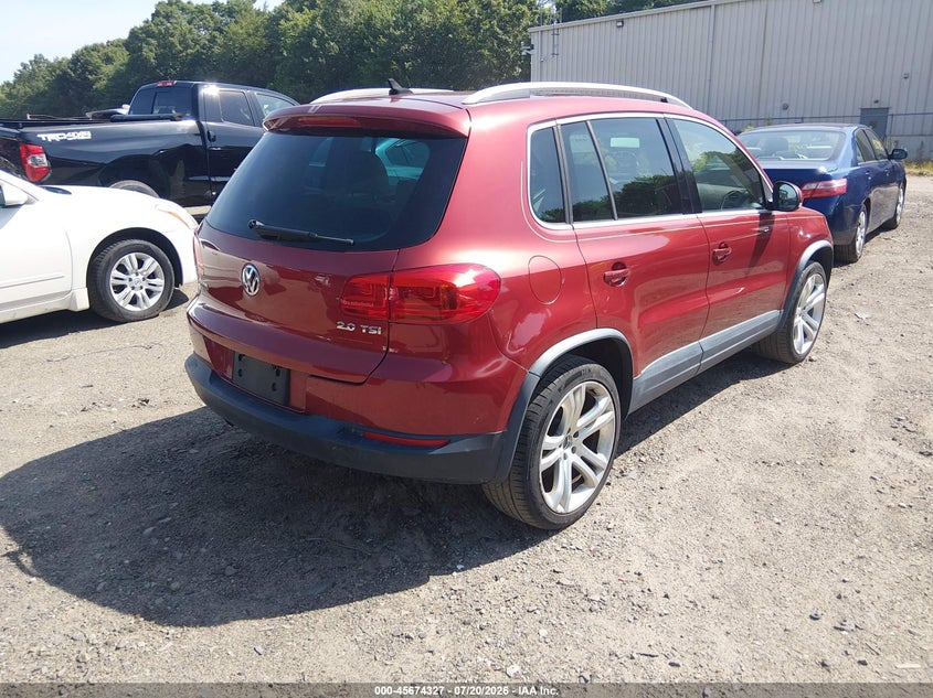 2013 Volkswagen Tiguan VIN WVGAV7AX2DW029170 IAAI salvage auction — FRONT END, Clear (Massachusetts), sold $675 on 2026-08-04 (photo 4)