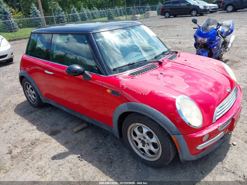 2002 Mini Cooper VIN WMWRC33492TE12448 IAAI salvage auction — NORMAL WEAR, Clear (New Jersey), sold $25 on 2026-08-13 (photo 1)