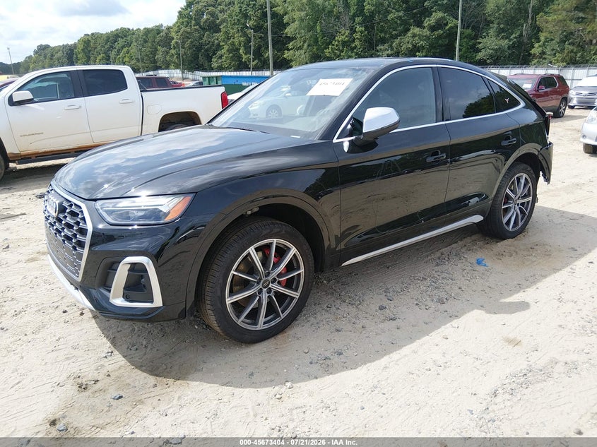 2025 Audi Sq5 sportback VIN WA124AFY8S2057757 IAAI salvage auction — REAR END, Wait Title, sold $17,600 on 2026-08-08 (photo 2)