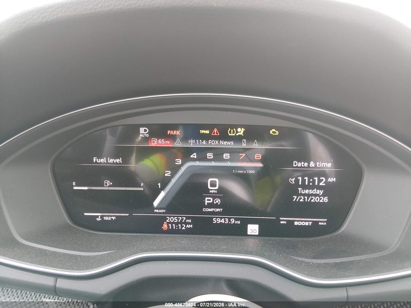2025 Audi Sq5 sportback VIN WA124AFY8S2057757 IAAI salvage auction — REAR END, Wait Title, sold $17,600 on 2026-08-08 (photo 7)