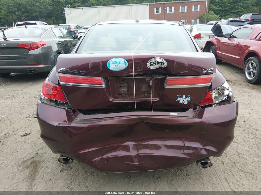 2011 Honda Accord VIN 1HGCP3F80BA025745 IAAI salvage auction — REAR END, Clear (Massachusetts), sold $1,300 on 2026-07-24 (photo 6)