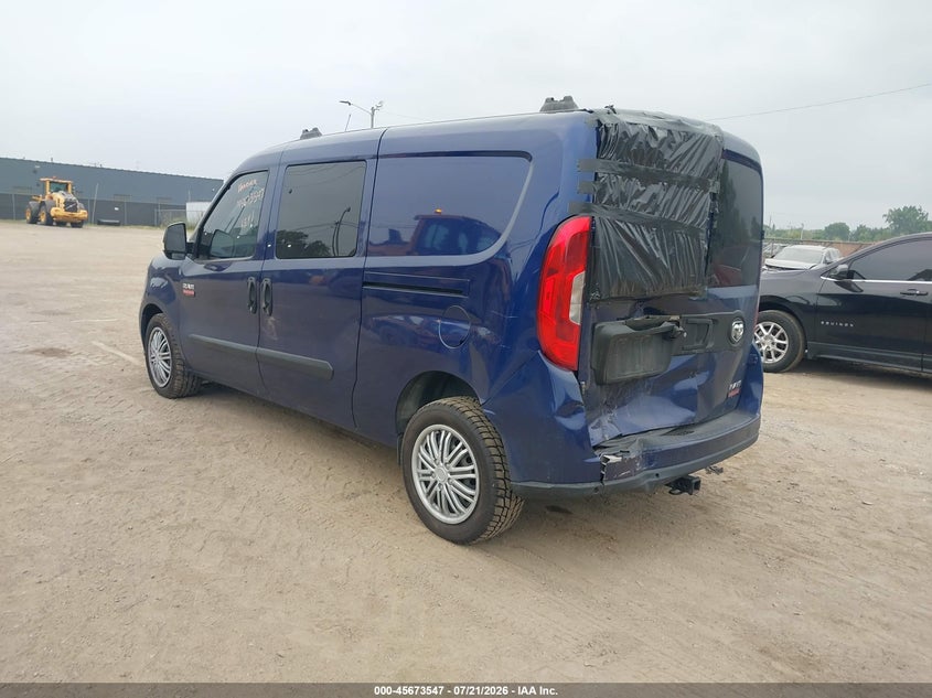 2017 Ram Promaster city VIN ZFBERFBB2H6E27689 IAAI salvage auction — FRONT & REAR, Salvage Title, sold $1,550 on 2026-08-17 (photo 3)
