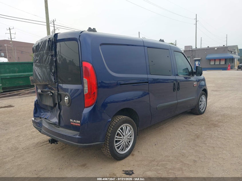 2017 Ram Promaster city VIN ZFBERFBB2H6E27689 IAAI salvage auction — FRONT & REAR, Salvage Title, sold $1,550 on 2026-08-17 (photo 4)