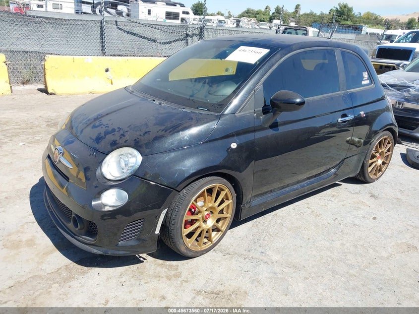 2012 Fiat 500 VIN 3C3CFFFH0CT314237 IAAI salvage auction — NORMAL WEAR, Salvage Title, sold $25 on 2026-07-30 (photo 2)