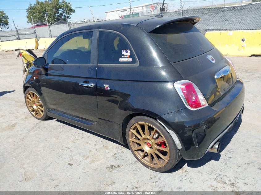 2012 Fiat 500 VIN 3C3CFFFH0CT314237 IAAI salvage auction — NORMAL WEAR, Salvage Title, sold $25 on 2026-07-30 (photo 3)