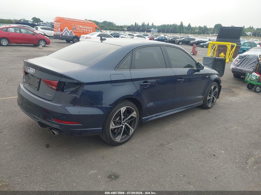 2020 Audi A3 VIN WAUJEGFF0LA095939 IAAI salvage auction — LEFT SIDE, Salvage Title, sold $8,750 on 2026-09-10 (photo 4)