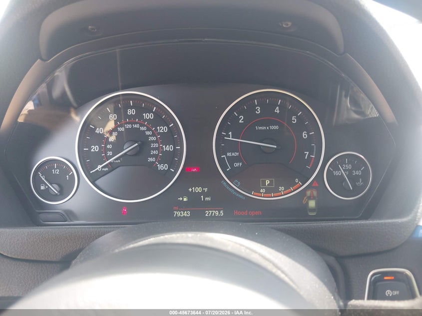 2015 BMW 3er VIN WBA3B3G52FNR88692 IAAI salvage auction — RIGHT REAR, Salvage Title, sold $4,450 on 2026-08-18 (photo 7)