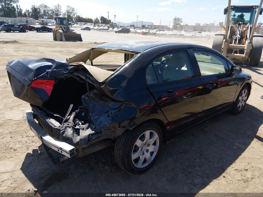 2006 Honda Civic VIN JHMFA16566S011368 IAAI salvage auction — REAR END, Salvage (California), sold $475 on 2026-08-02 (photo 4)