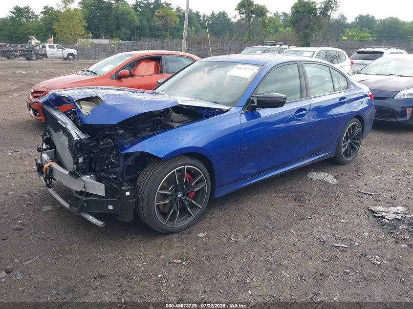 2026 BMW 3er VIN 3MW69FT04T8G40623 IAAI salvage auction — FRONT END, Clear (Massachusetts), sold $15,800 on 2026-07-31 (photo 2)