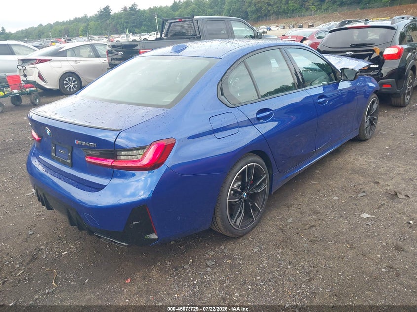 2026 BMW 3er VIN 3MW69FT04T8G40623 IAAI salvage auction — FRONT END, Clear (Massachusetts), sold $15,800 on 2026-07-31 (photo 4)