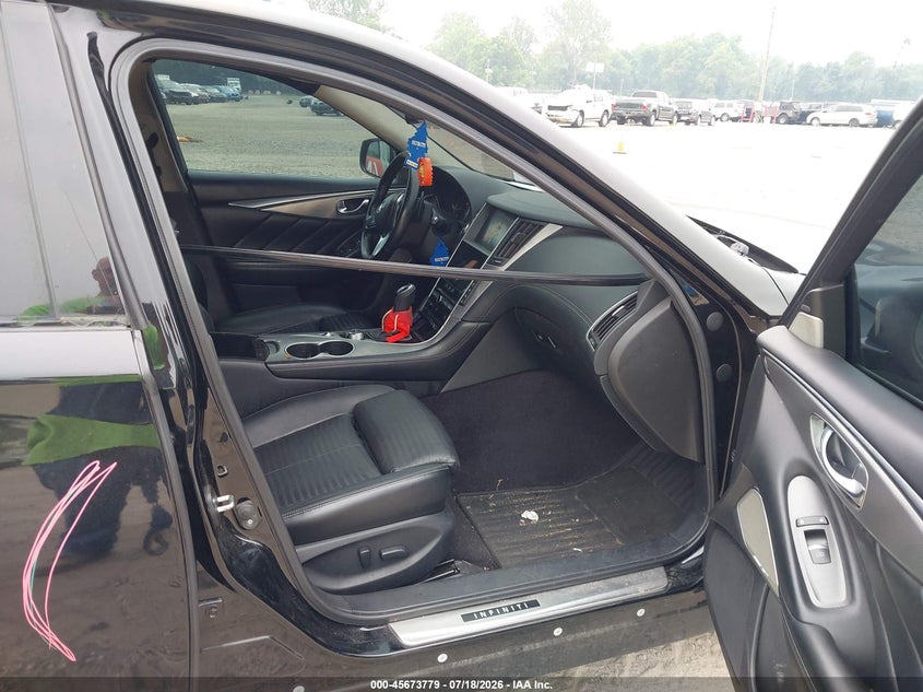 2019 Infiniti Q50 VIN JN1EV7AR8KM593473 IAAI salvage auction — SIDE, Salvage Title, sold $4,400 on 2026-09-30 (photo 5)