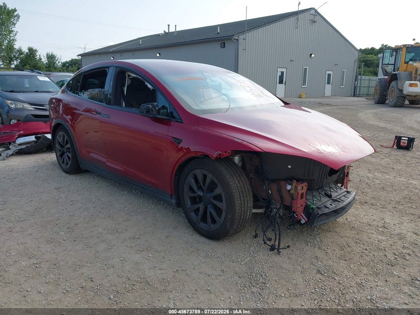2023 Tesla Model x VIN 7SAXCDE57PF420998 — IAAI salvage auction photo