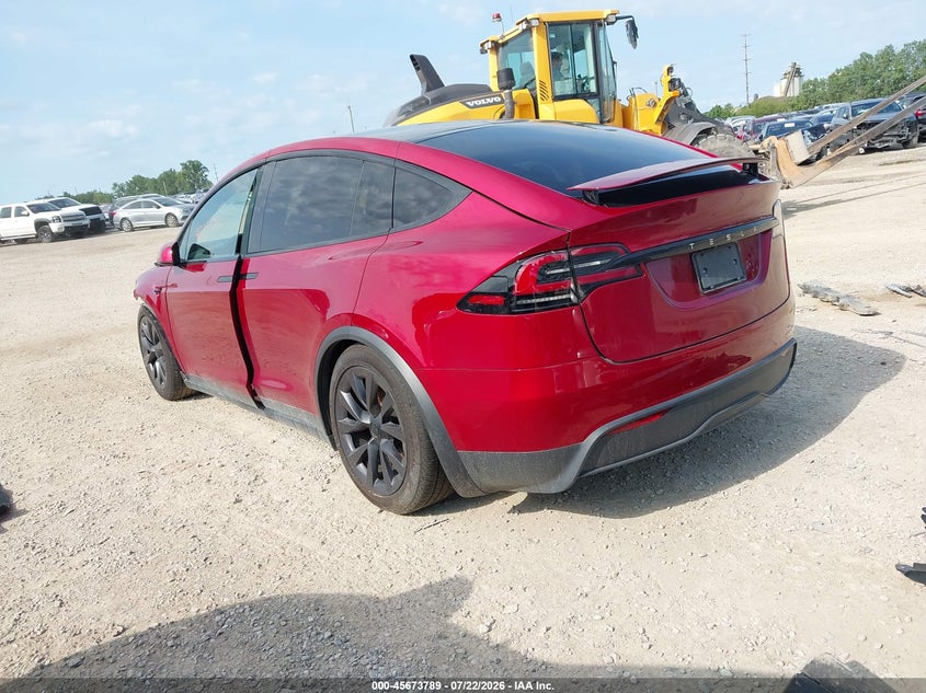 2023 Tesla Model x VIN 7SAXCDE57PF420998 IAAI salvage auction — FRONT END, Salvage Title, sold $18,600 on 2026-08-20 (photo 3)