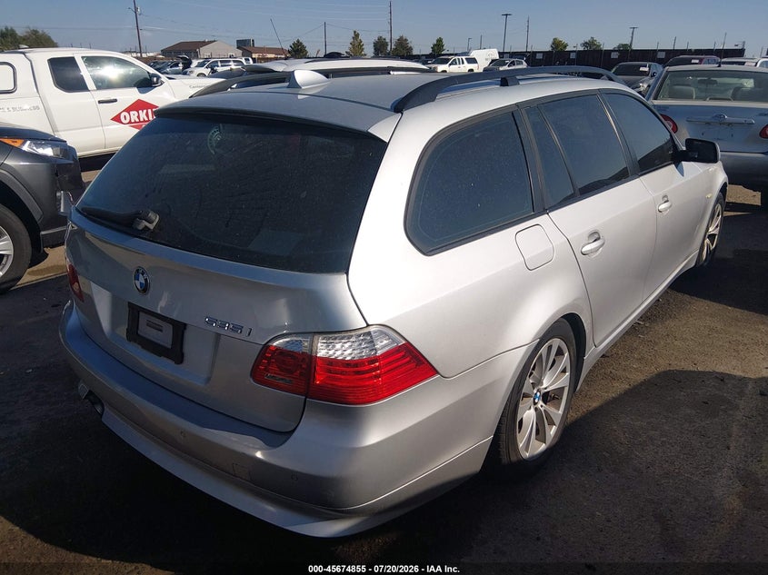 2009 BMW 5 series VIN WBAPT73529CX02433 IAAI salvage auction — NORMAL WEAR, Clear (Colorado), sold $425 on 2026-07-28 (photo 4)