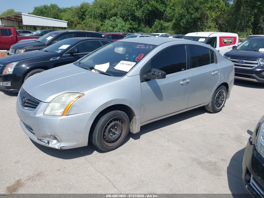 2010 Nissan Sentra VIN 3N1AB6AP9AL668514 IAAI salvage auction — REPOSSESSION, Nrc Lienholder Repossession Paperwork (Texas), sold $600 on 2026-09-10 (photo 2)