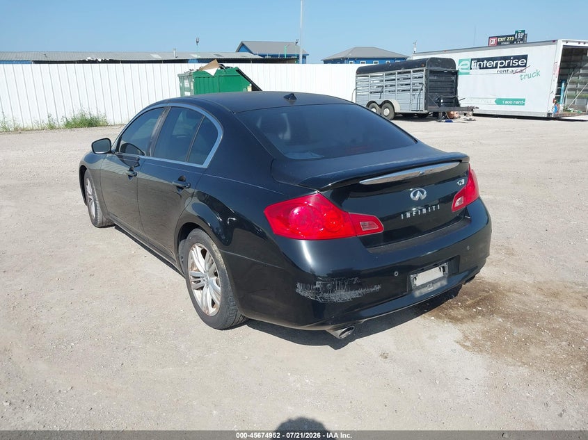 2010 Infiniti G37 VIN JN1CV6AP8AM200537 IAAI salvage auction — NORMAL WEAR, Original (Texas), sold $25 on 2026-07-29 (photo 3)