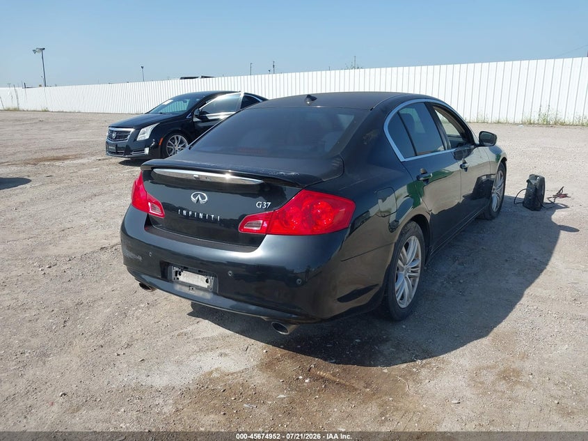 2010 Infiniti G37 VIN JN1CV6AP8AM200537 IAAI salvage auction — NORMAL WEAR, Original (Texas), sold $25 on 2026-07-29 (photo 4)