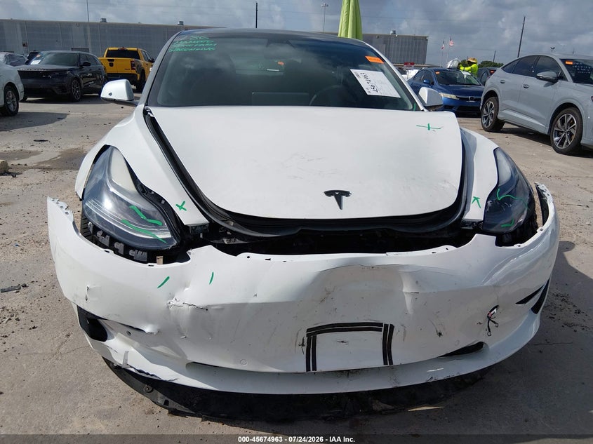 2021 Tesla Model 3 VIN 5YJ3E1EA5MF016689 IAAI salvage auction — FRONT END, Original (Texas), sold $4,850 on 2026-09-03 (photo 6)