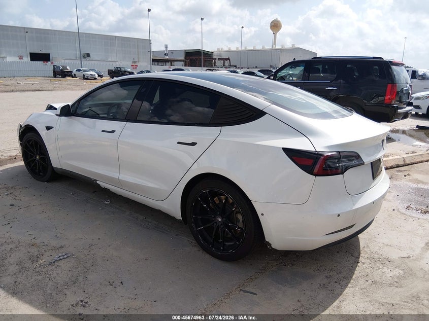 2021 Tesla Model 3 VIN 5YJ3E1EA5MF016689 IAAI salvage auction — FRONT END, Original (Texas), sold $4,850 on 2026-09-03 (photo 3)