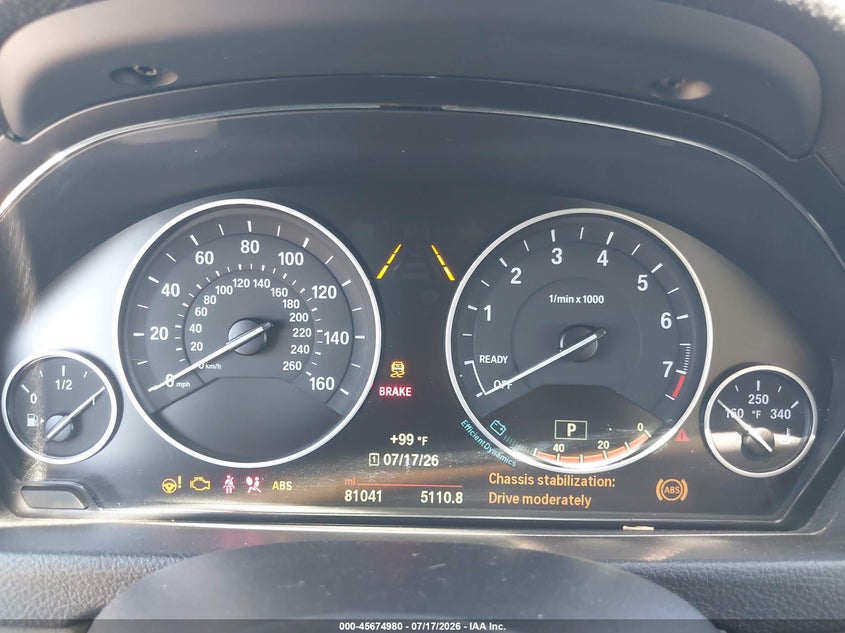 2015 BMW 3er VIN WBA3C1C52FK118918 IAAI salvage auction — RIGHT SIDE, Wait Title, sold $2,000 on 2026-08-12 (photo 7)