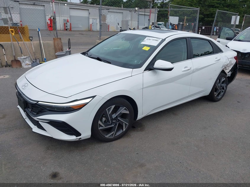 2025 Hyundai Elantra VIN KMHLS4DG1SU862401 IAAI salvage auction — SIDE, Mv-907A (New York), sold $7,400 on 2026-08-01 (photo 2)