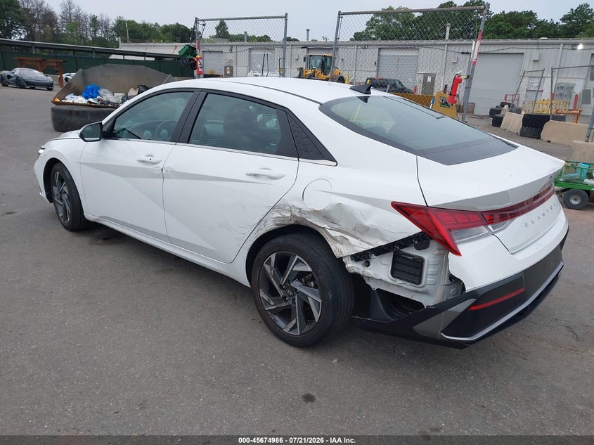 2025 Hyundai Elantra VIN KMHLS4DG1SU862401 IAAI salvage auction — SIDE, Mv-907A (New York), sold $7,400 on 2026-08-01 (photo 3)