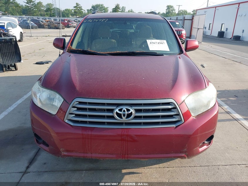 2009 Toyota Highlander VIN JTEDA41A092004799 IAAI salvage auction — NORMAL WEAR, Clear (Indiana), sold $25 on 2026-07-24 (photo 6)