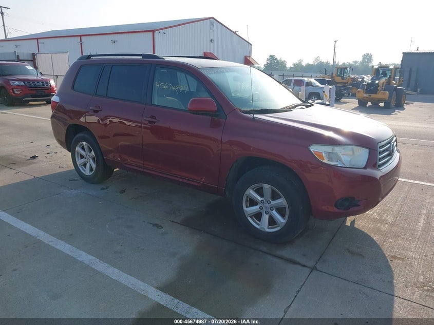 2009 Toyota Highlander VIN JTEDA41A092004799 IAAI salvage auction — NORMAL WEAR, Clear (Indiana), sold $25 on 2026-07-24 (photo 1)