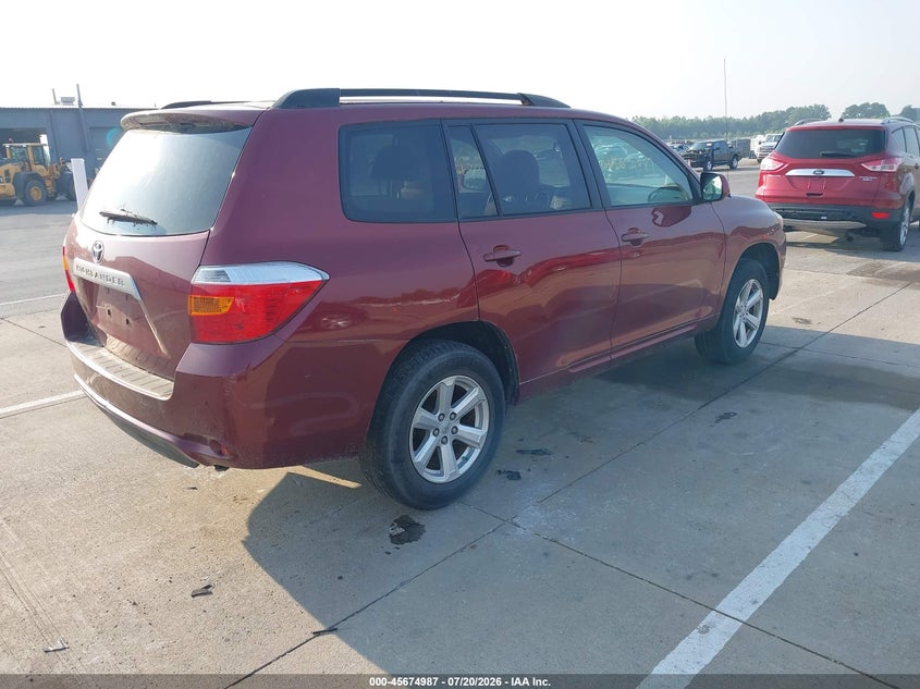 2009 Toyota Highlander VIN JTEDA41A092004799 IAAI salvage auction — NORMAL WEAR, Clear (Indiana), sold $25 on 2026-07-24 (photo 4)