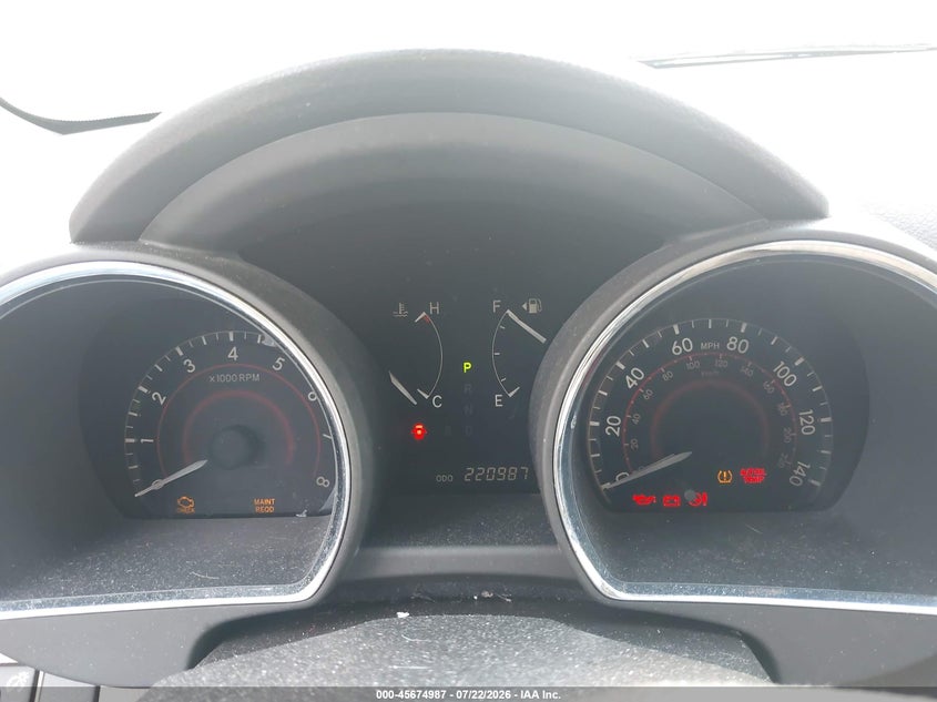 2009 Toyota Highlander VIN JTEDA41A092004799 IAAI salvage auction — NORMAL WEAR, Clear (Indiana), sold $25 on 2026-07-24 (photo 7)
