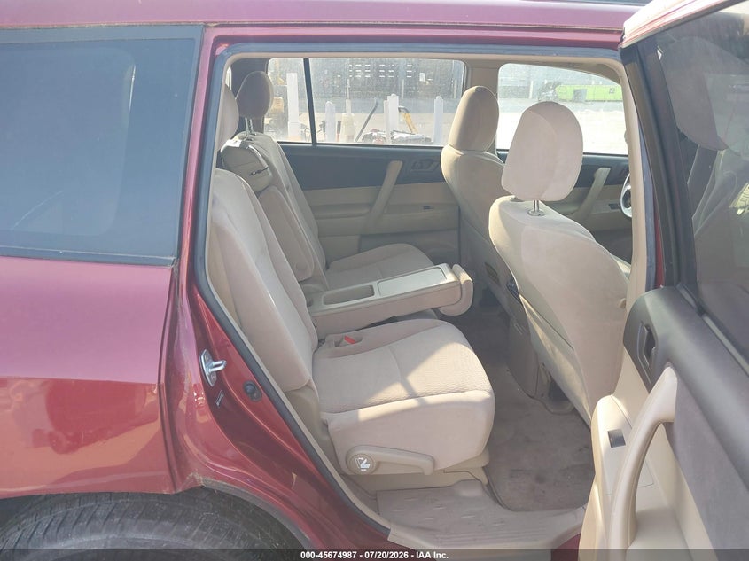 2009 Toyota Highlander VIN JTEDA41A092004799 IAAI salvage auction — NORMAL WEAR, Clear (Indiana), sold $25 on 2026-07-24 (photo 8)