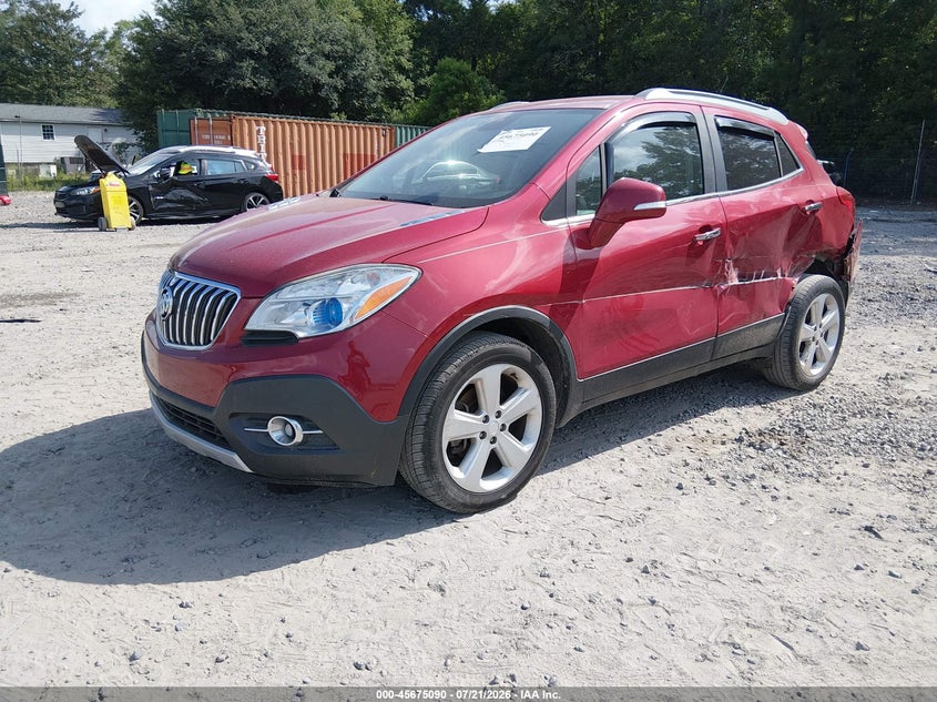2015 Buick Encore VIN KL4CJBSB5FB118881 IAAI salvage auction — LEFT SIDE, Salvage Title, sold $600 on 2026-09-22 (photo 2)