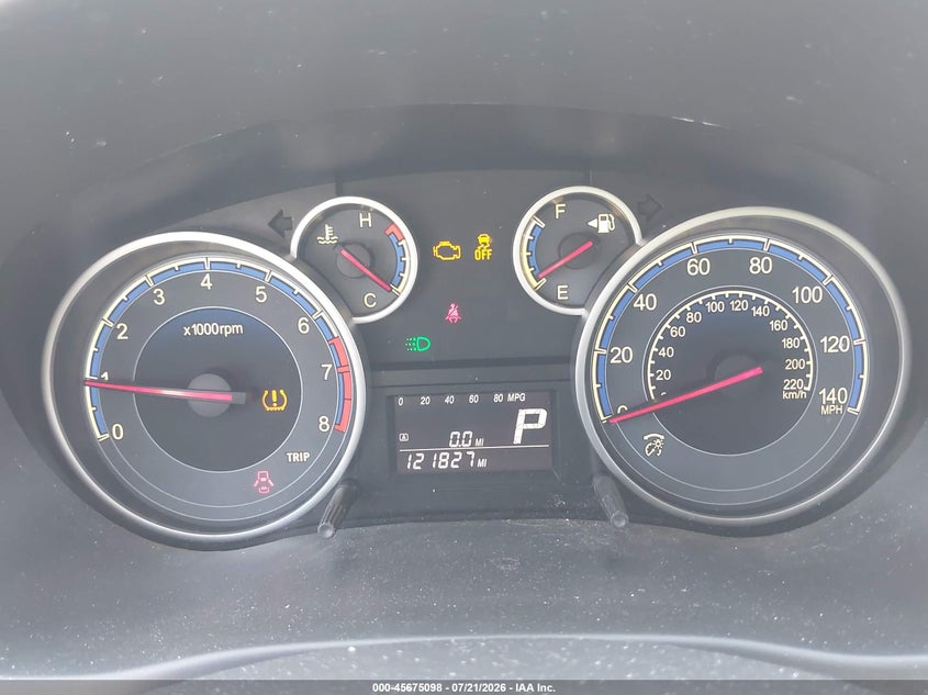 2012 Suzuki Sx4 VIN JS2YB5A35C6307500 IAAI salvage auction — NORMAL WEAR, Clear (Montana), sold $500 on 2026-08-01 (photo 7)