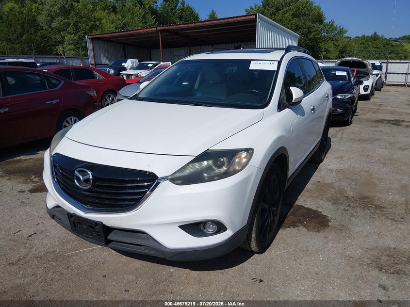 2015 Mazda Cx-9 VIN JM3TB3DAXF0459306 IAAI salvage auction — HAIL, Clear (Arkansas), sold $25 on 2026-07-29 (photo 2)