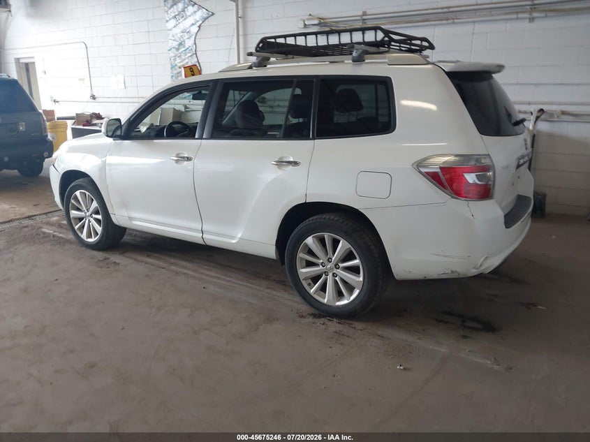 2008 Toyota Highlander hybrid VIN JTEEW41A782010359 IAAI salvage auction — LEFT FRONT, Prior Salvage (Minnesota), sold $25 on 2026-07-29 (photo 3)