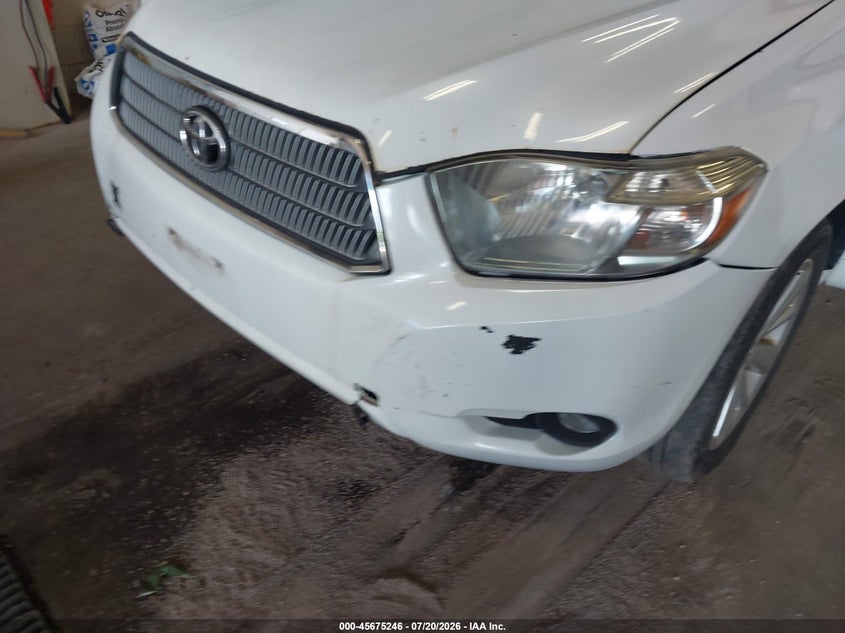 2008 Toyota Highlander hybrid VIN JTEEW41A782010359 IAAI salvage auction — LEFT FRONT, Prior Salvage (Minnesota), sold $25 on 2026-07-29 (photo 6)