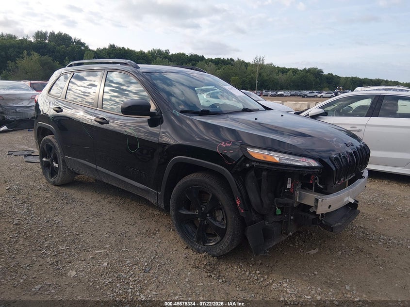 2017 Jeep Cherokee VIN 1C4PJLAS2HW654472 IAAI salvage auction — FRONT END, Salvage Title, sold $1,950 on 2026-08-14 (photo 1)