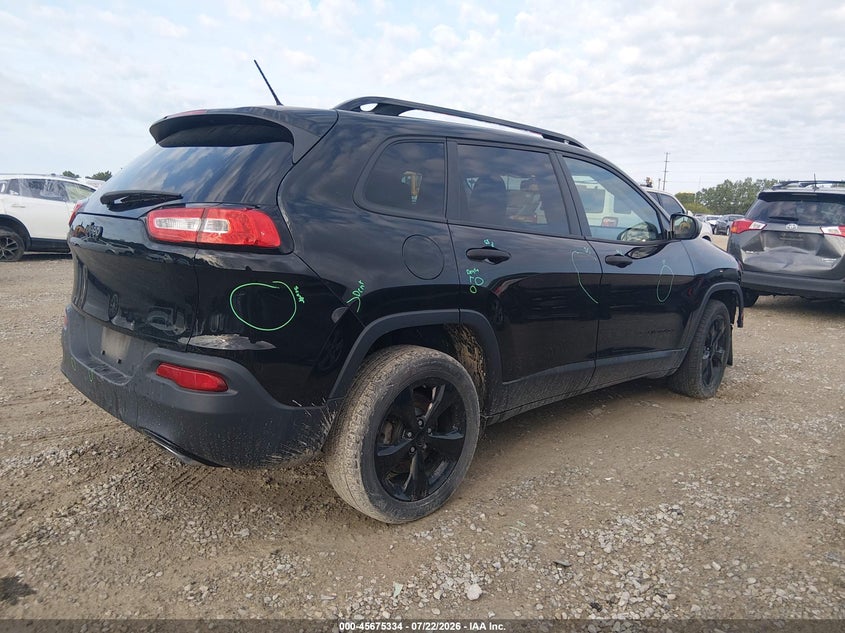 2017 Jeep Cherokee VIN 1C4PJLAS2HW654472 IAAI salvage auction — FRONT END, Salvage Title, sold $1,950 on 2026-08-14 (photo 4)