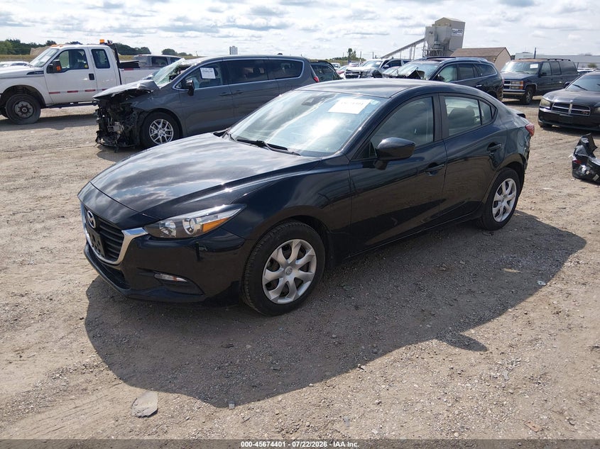 2018 Mazda 3 VIN 3MZBN1U75JM168414 IAAI salvage auction — REAR END, Salvage Title, sold $2,800 on 2026-09-02 (photo 2)